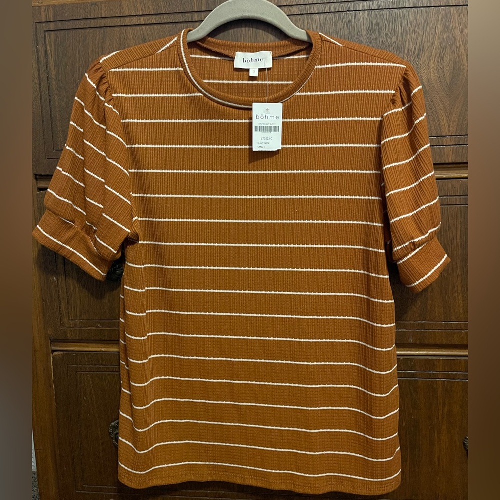 Bohme Terracotta Striped NWT